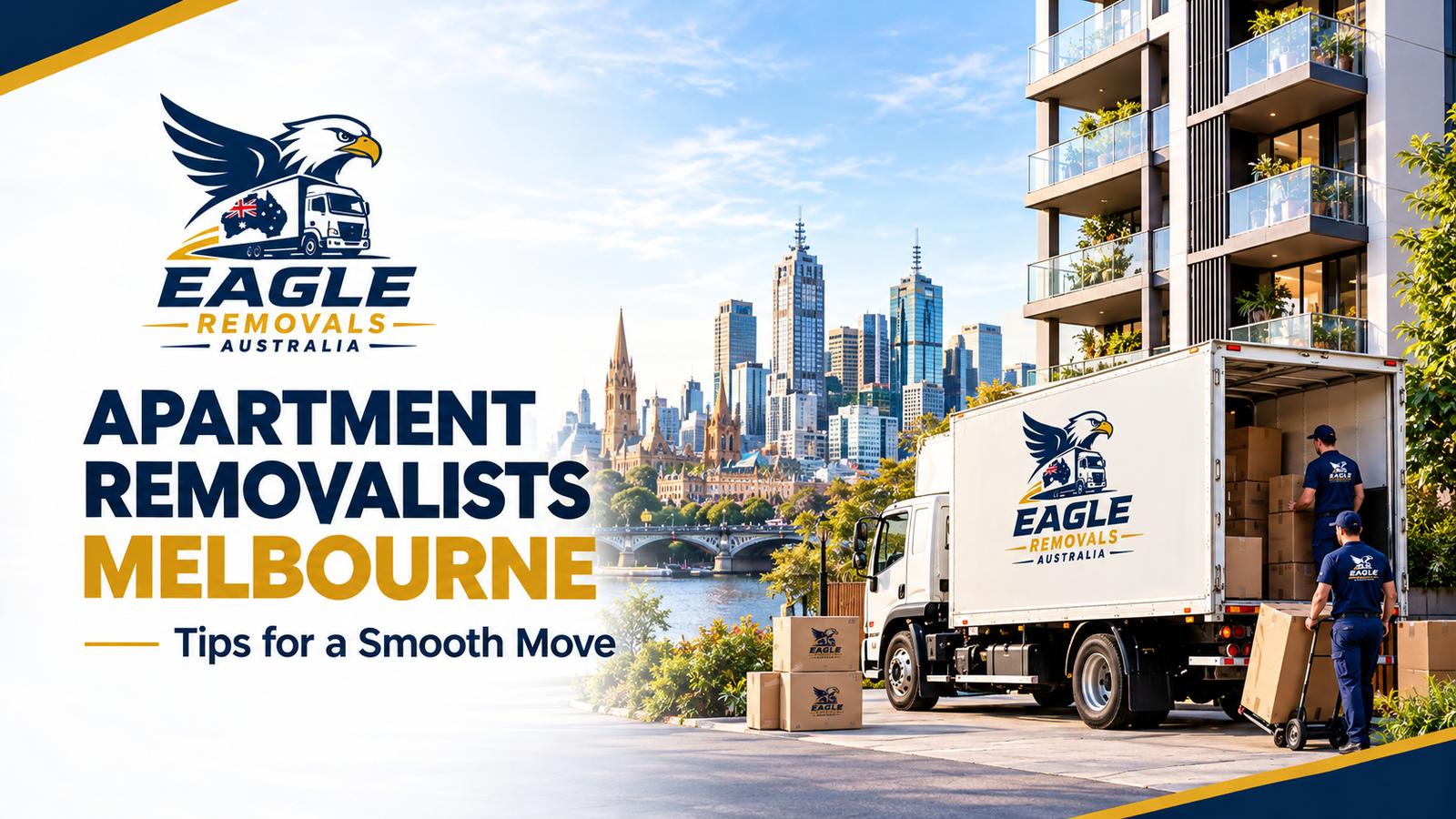 Apartment removalists in Melbourne helping with a smooth apartment move | Eagle Removals
